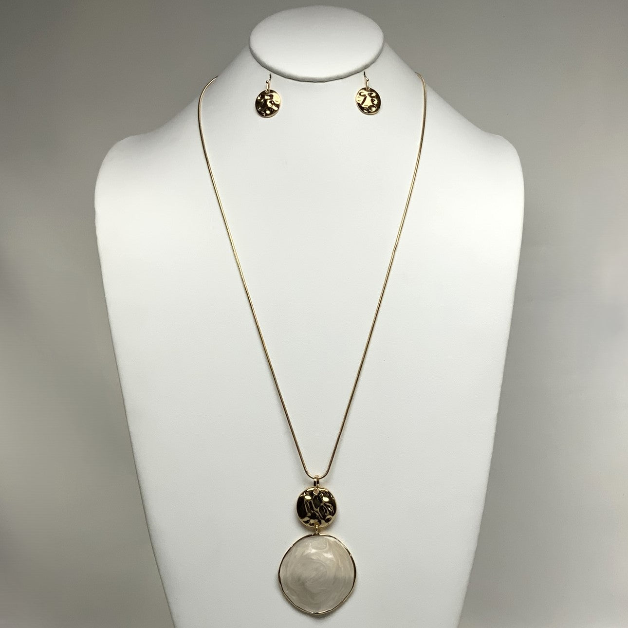 Two Circle Snake Chain Necklace Set