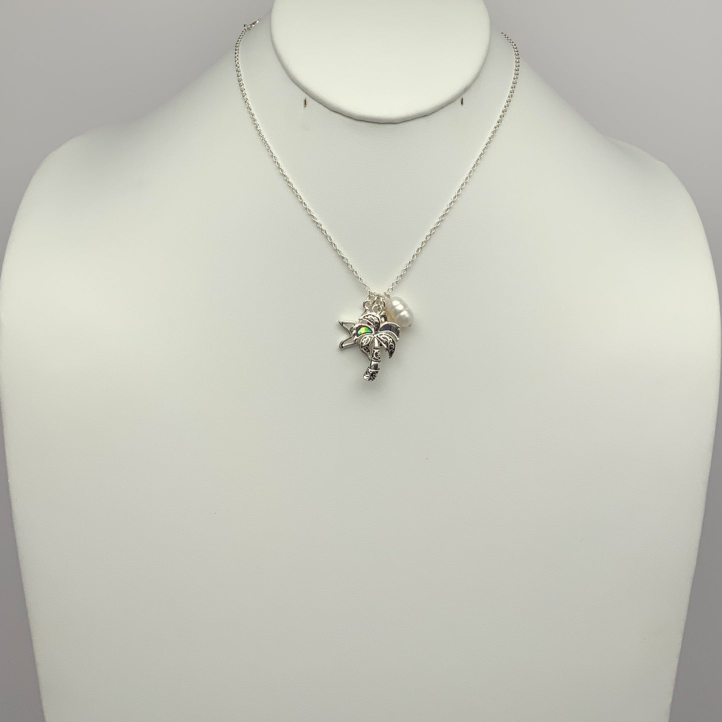 Small Nautical Charms Chain Necklace