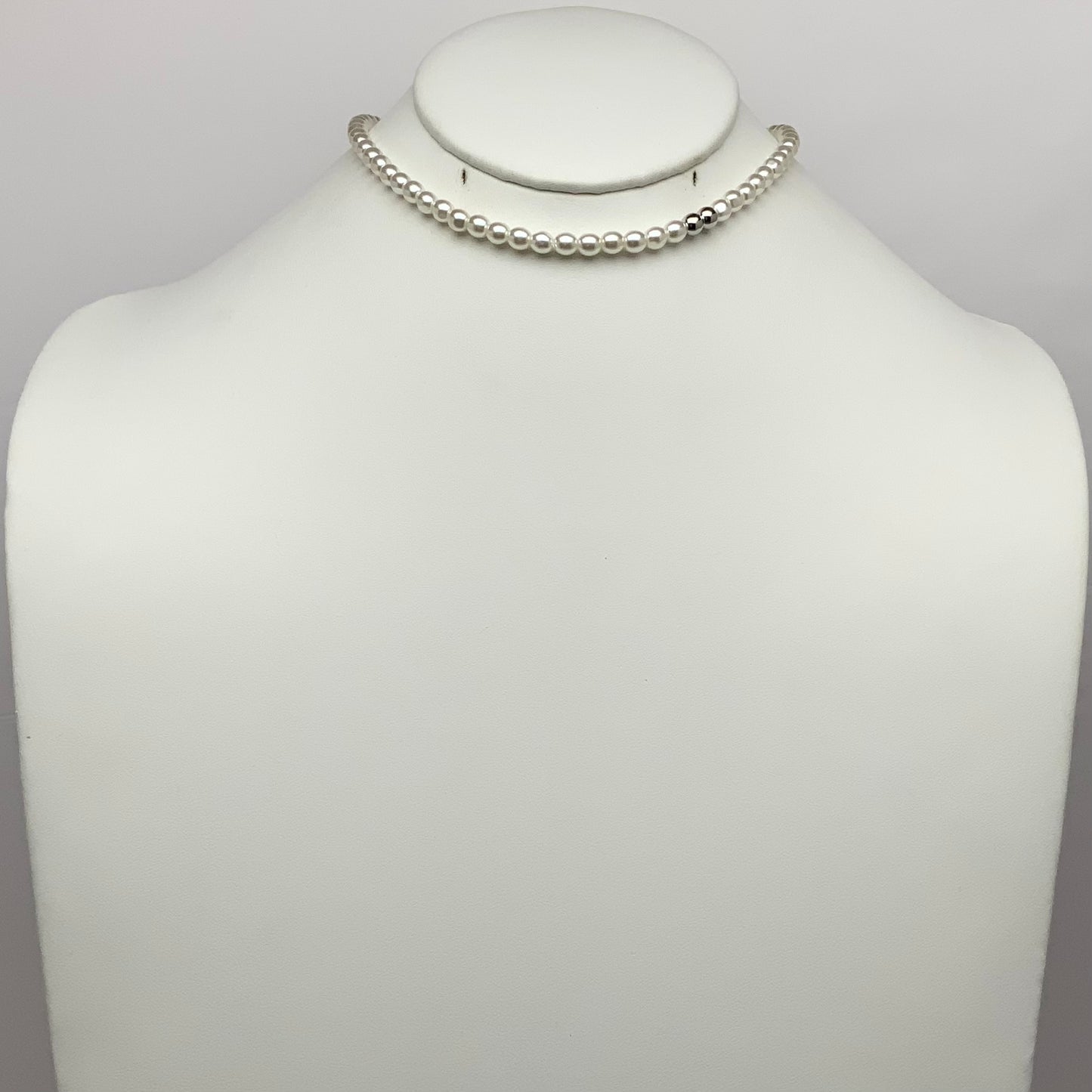 Elegant Pearl Two Bead Necklace