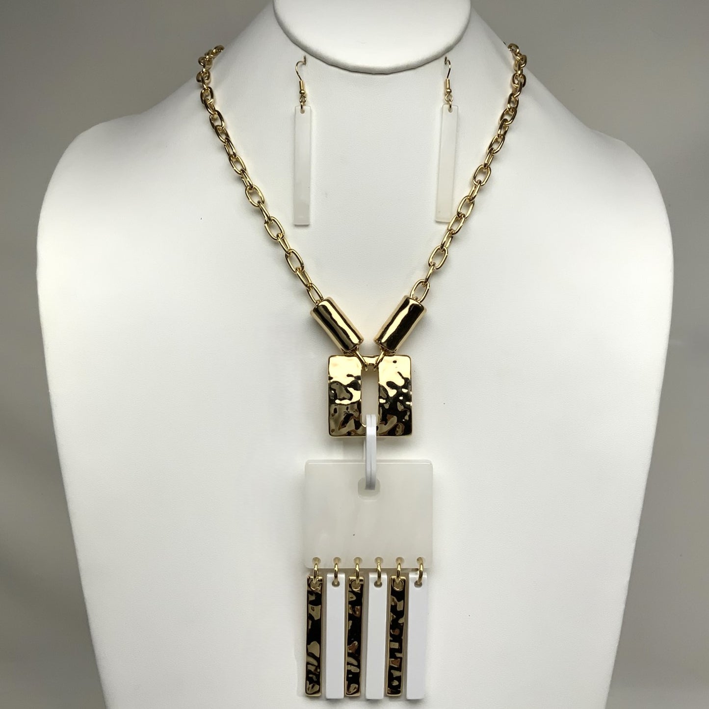 Lucite/Acrylic Square and Bars Tassel