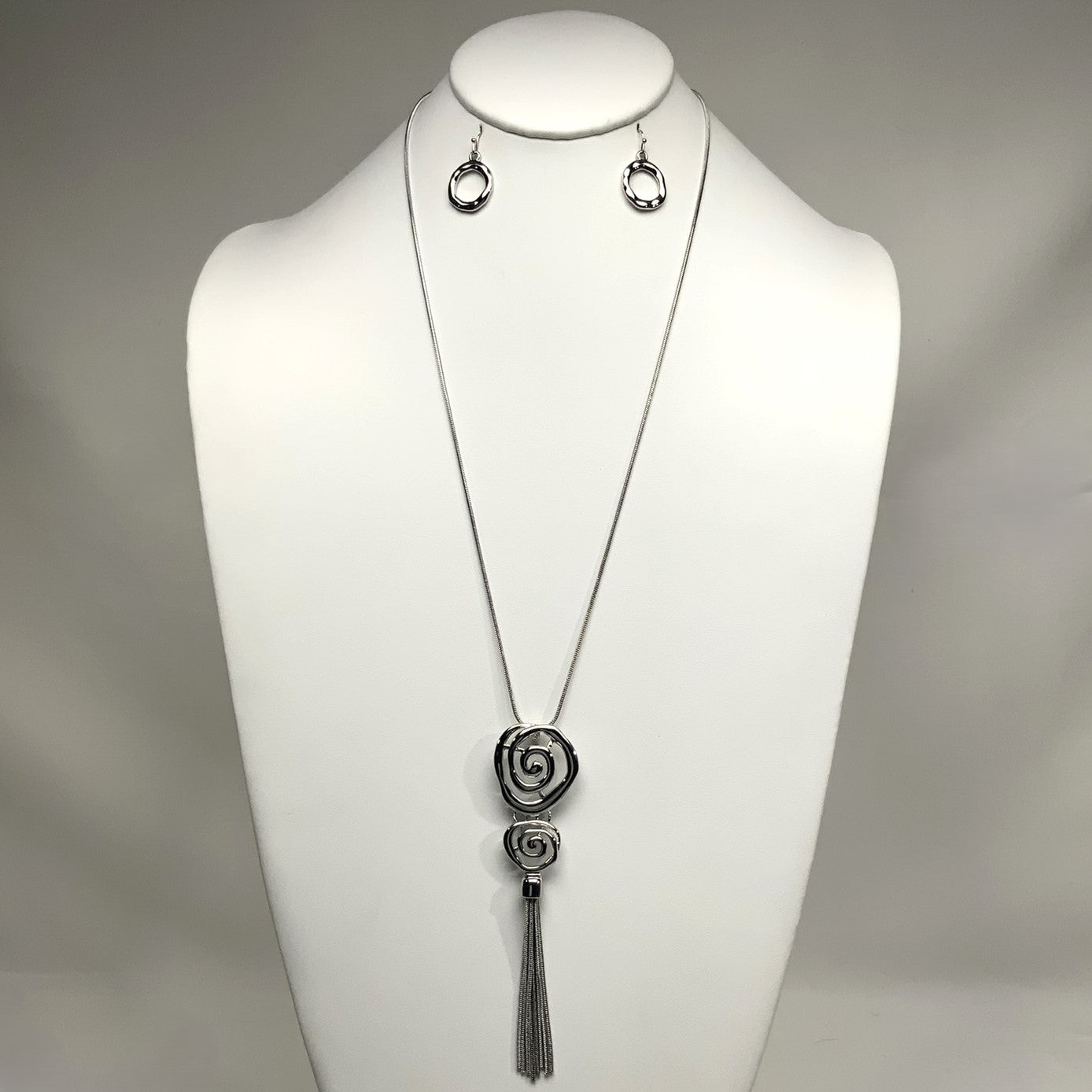 Spiral Snake Chain Necklace Set