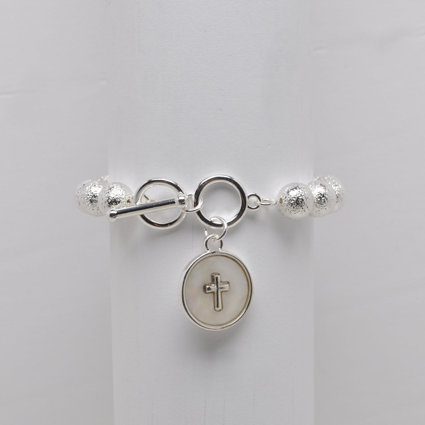 Beaded Religious Pendants Bracelet