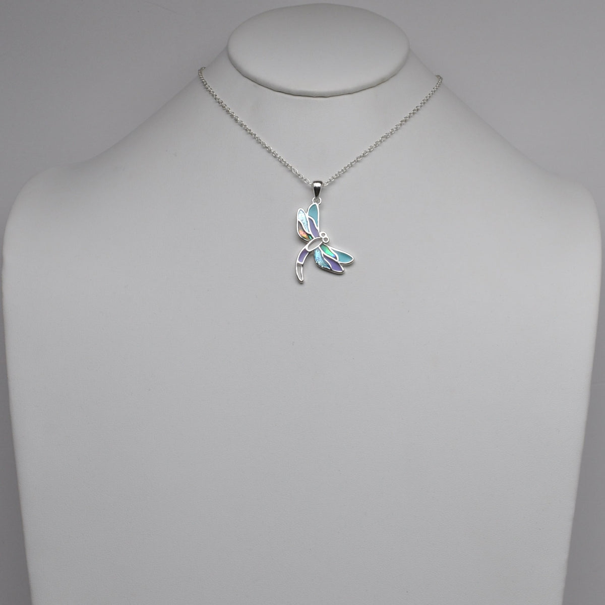 Sea Glass Dragonfly Pendant Earrings