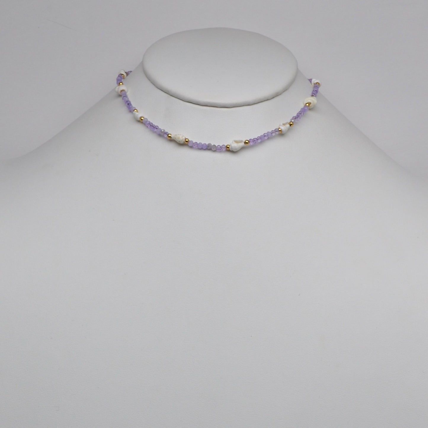 Conch Beads Nautical Boho Bead Necklace
