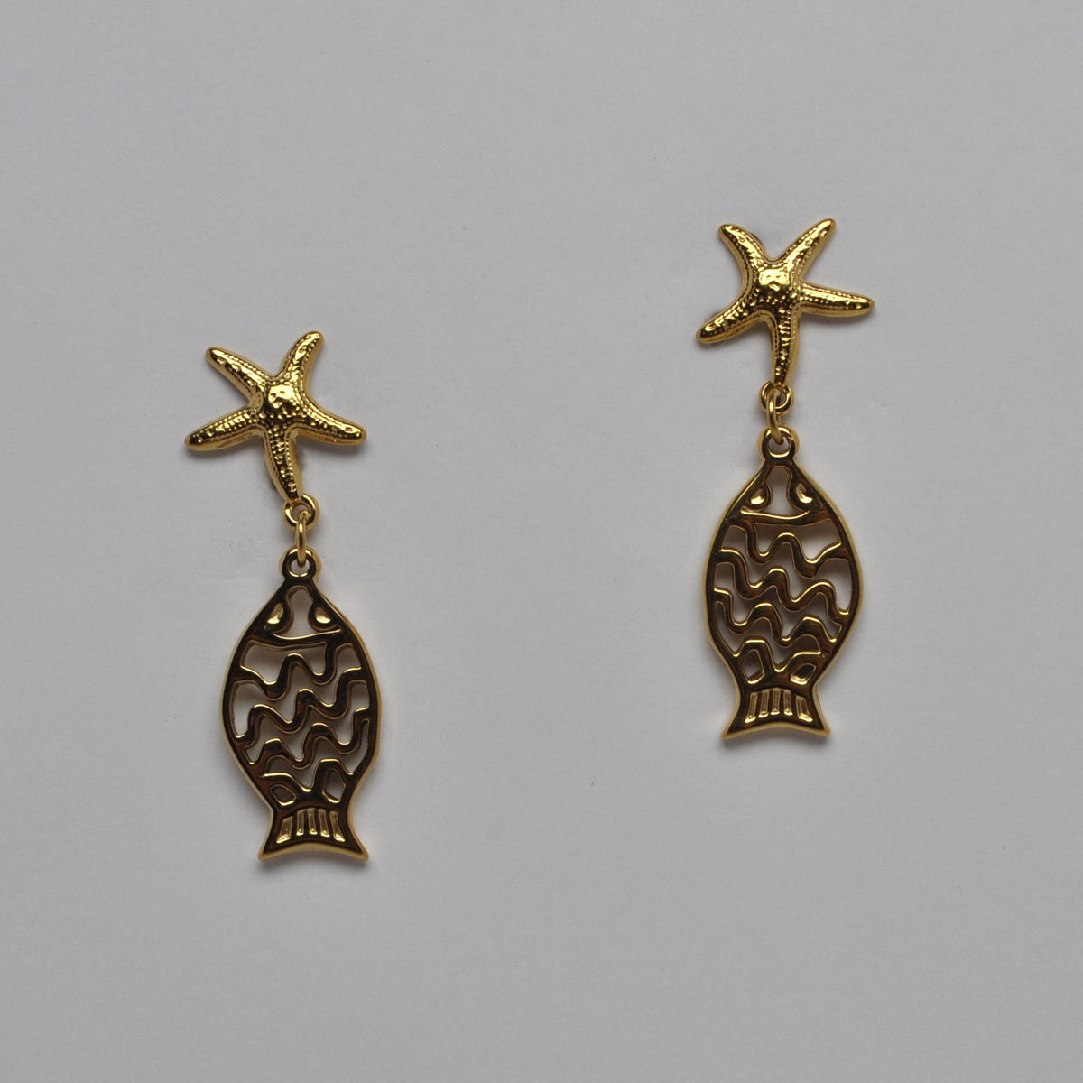 SIlhouette Fish Nautical Earrings