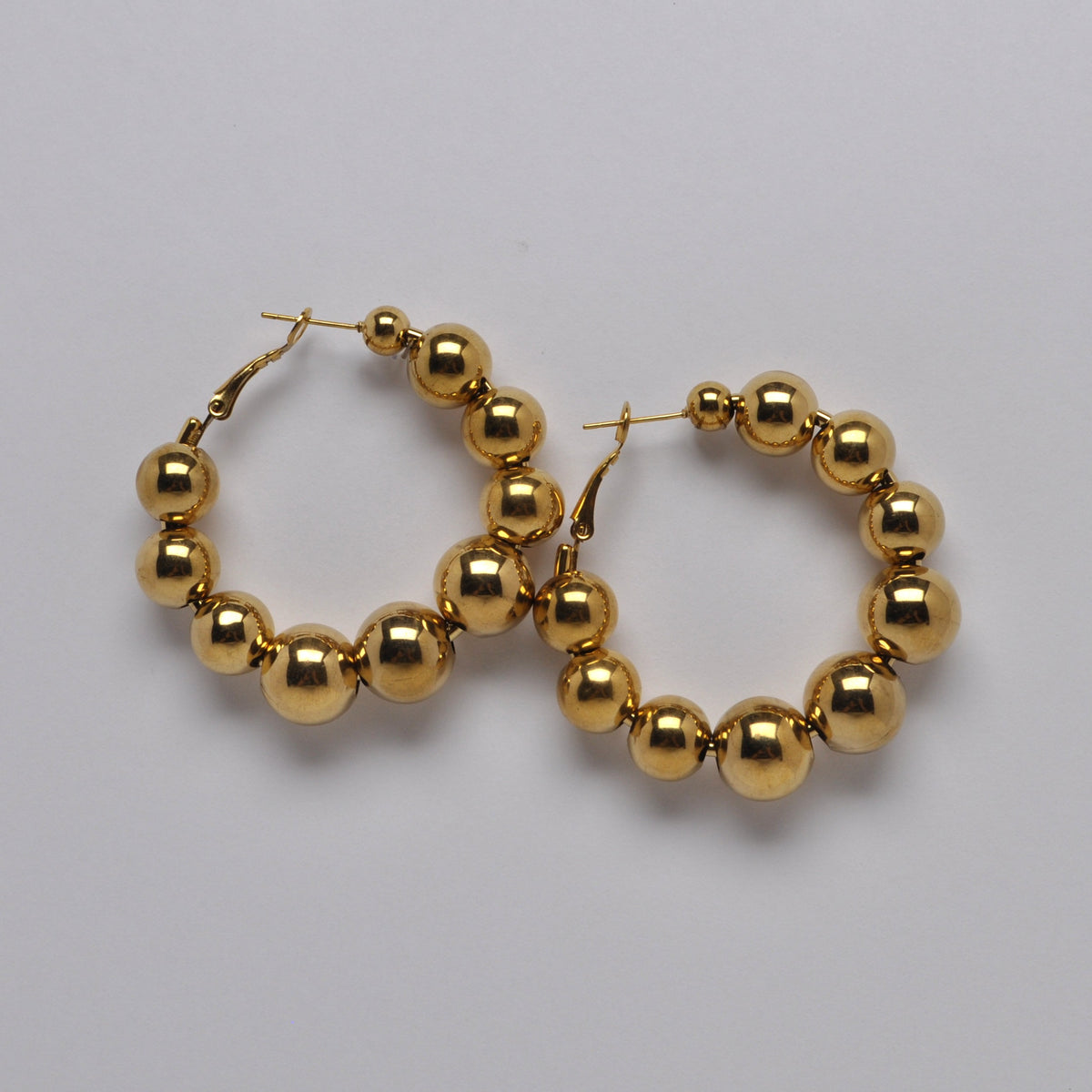 Bold Bubble Hoop Style Earrrings