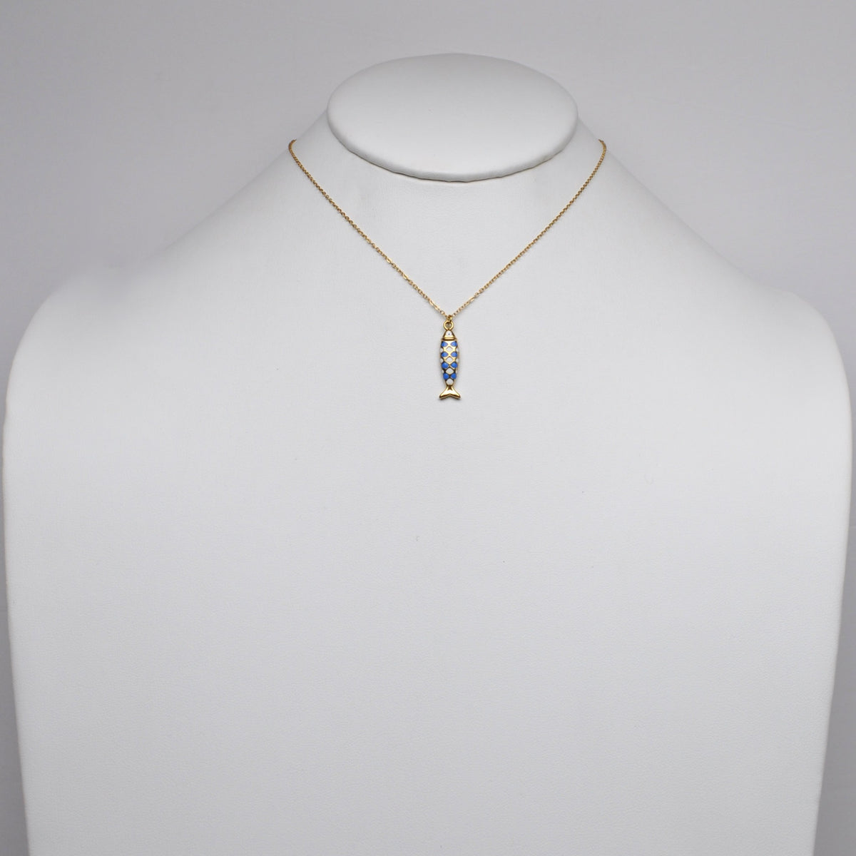 Koi Mosaic Tile Design Pendant Necklace