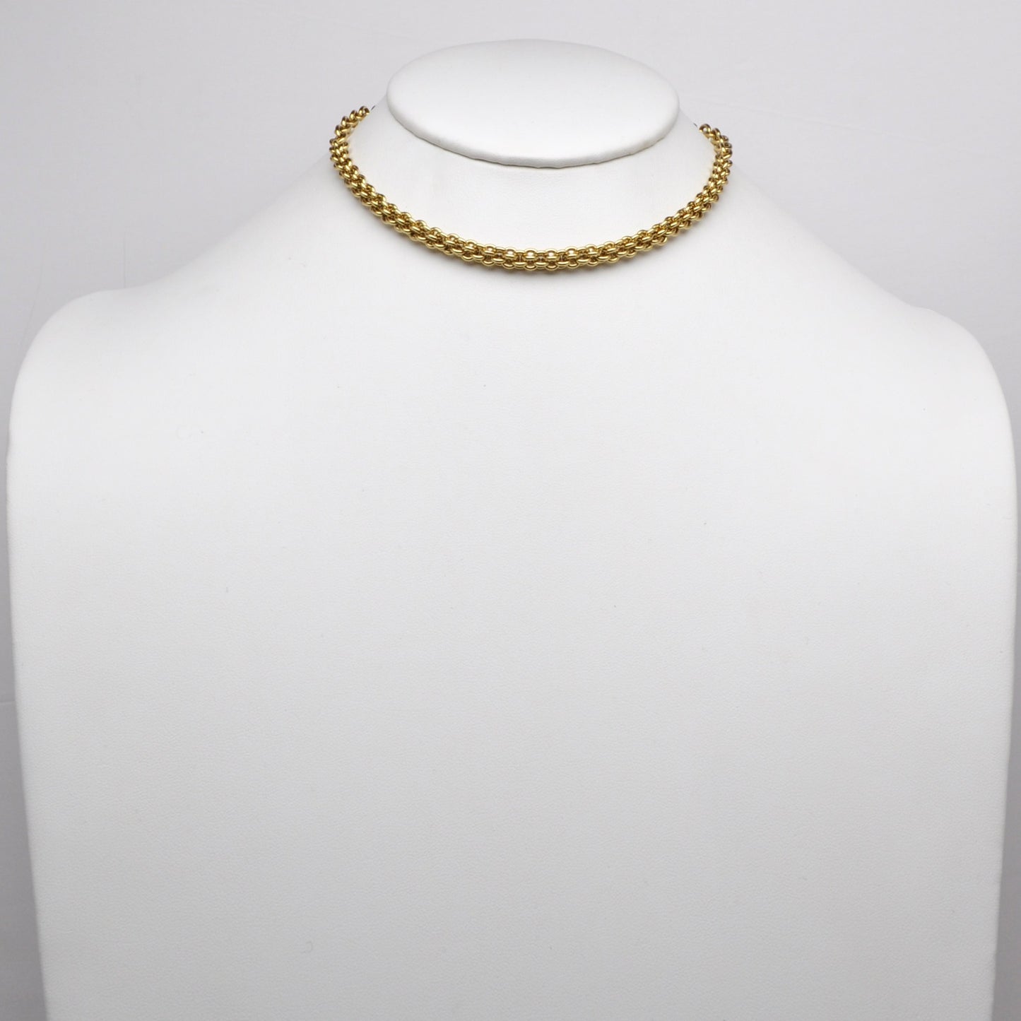 Stainless Steel Interwoven Collar Chain Necklace