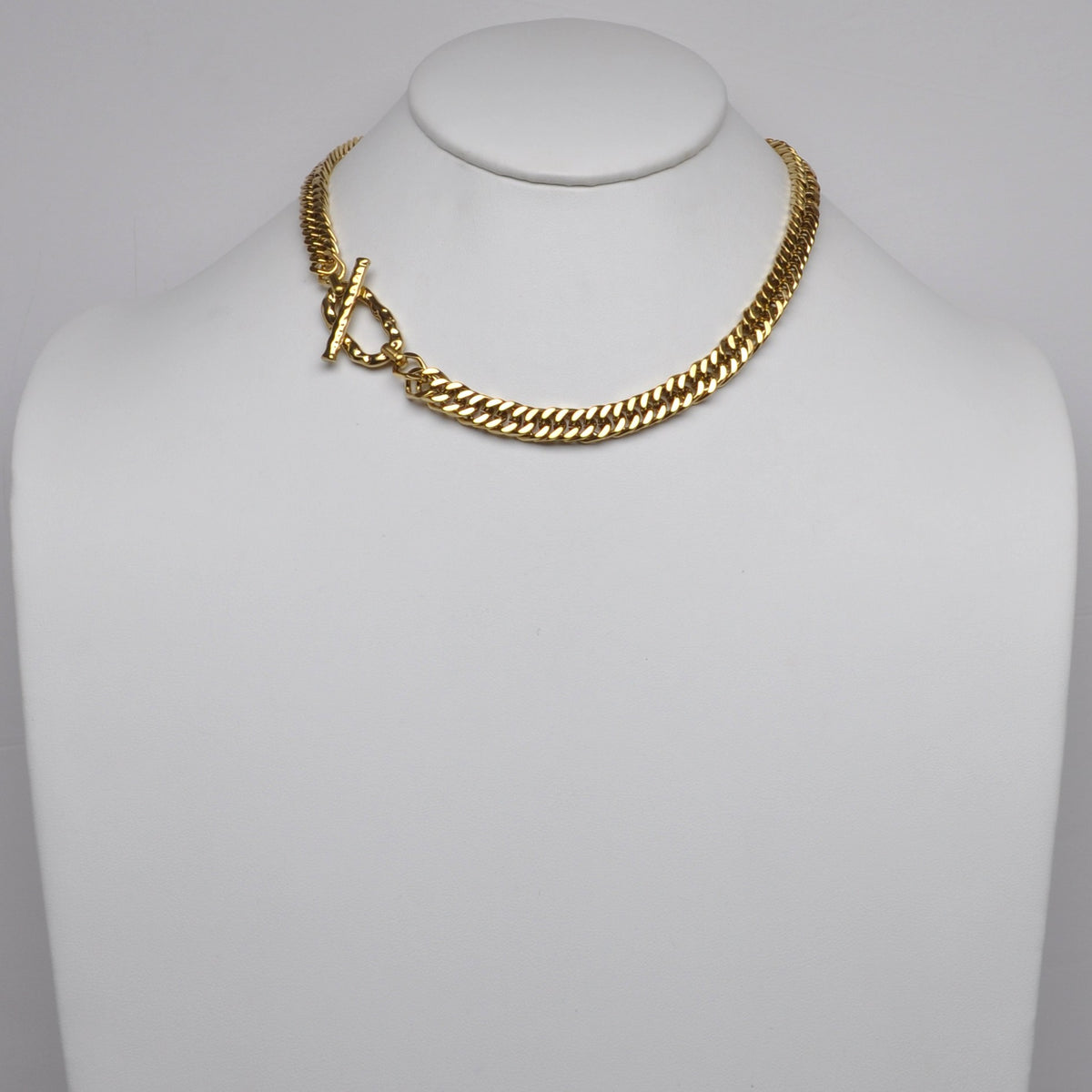 Stainless Steel Curb Chain Front Toggle Choker