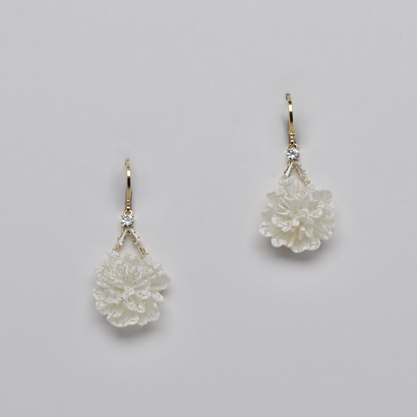 Teardrop Flower Design Earrings