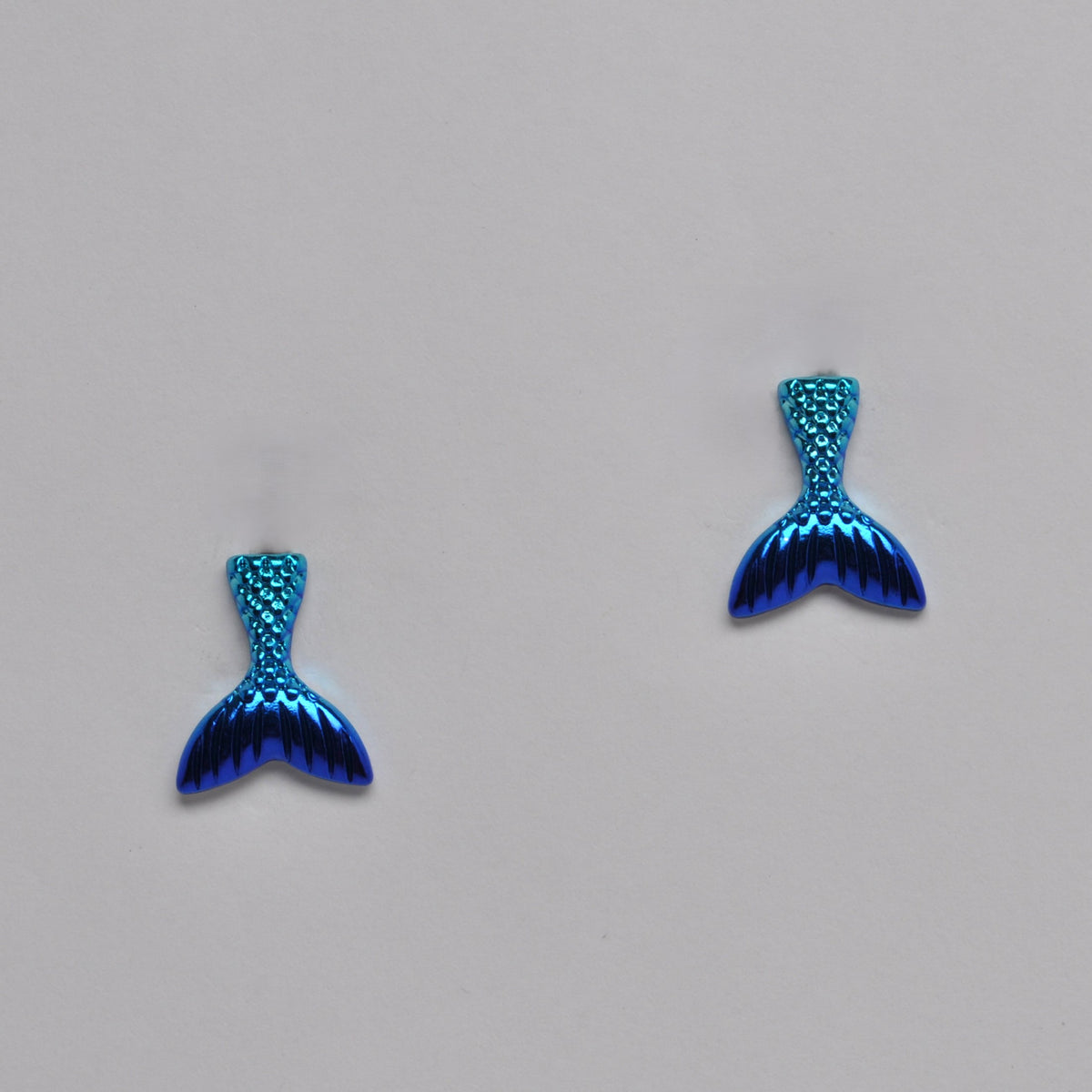 Metallic Mermaid Tail Earrings