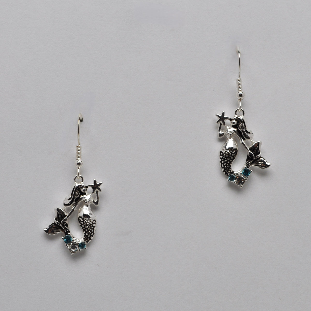 Mermaid Design Nautical Earrings
