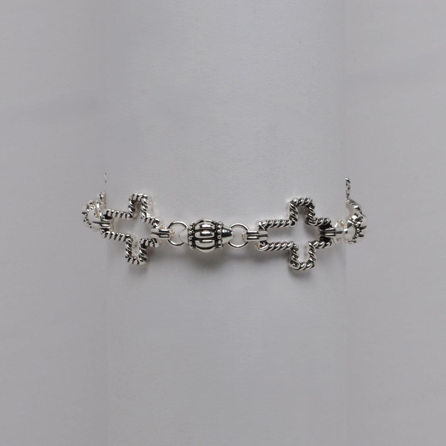 Rope Twist Style Cross Pattern Bracelet