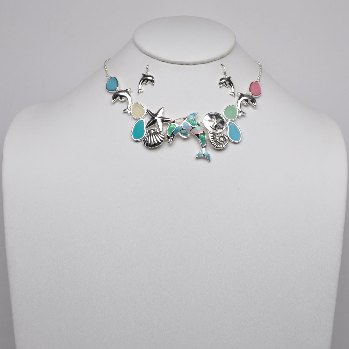 Nautical Sealife Dolphin Necklace