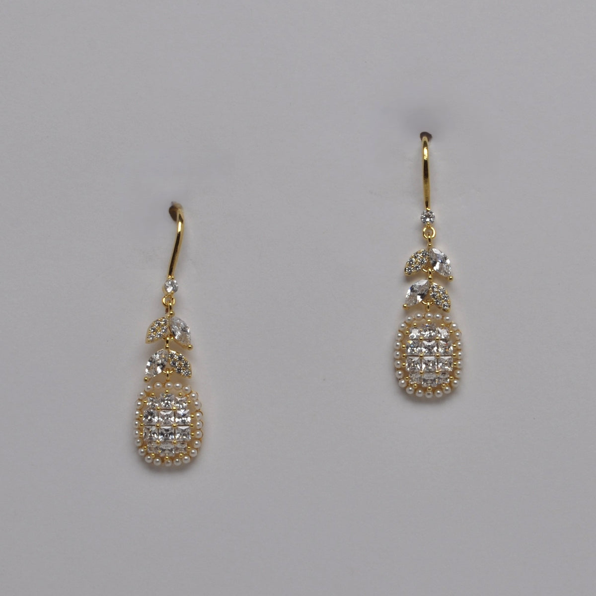 Bling Petal Style Drop Earrings