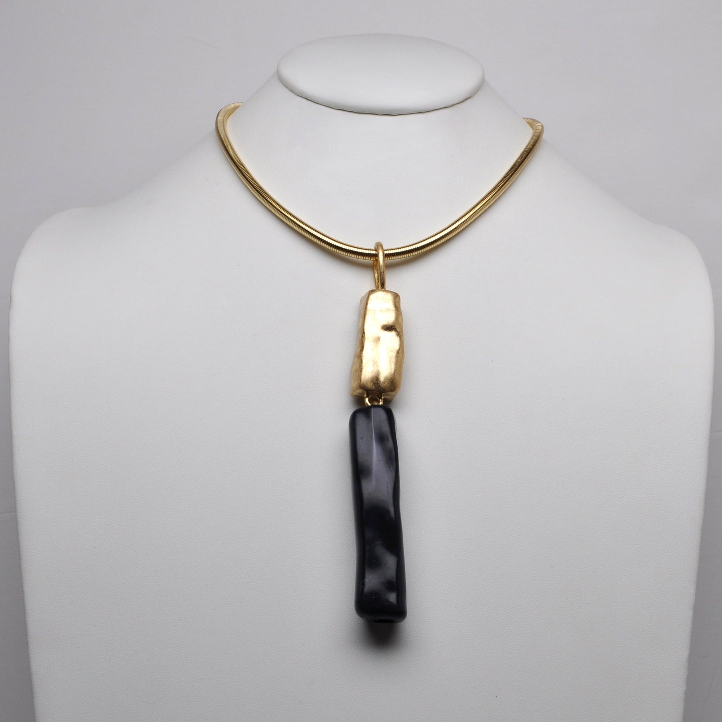Lucite Rectangle Pendant Necklace