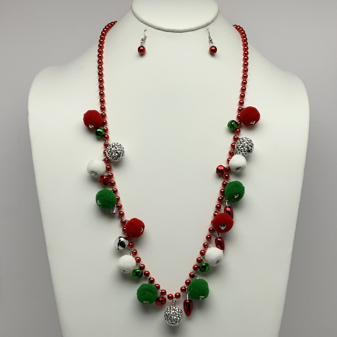 Bell Lights Christmas Theme Necklace