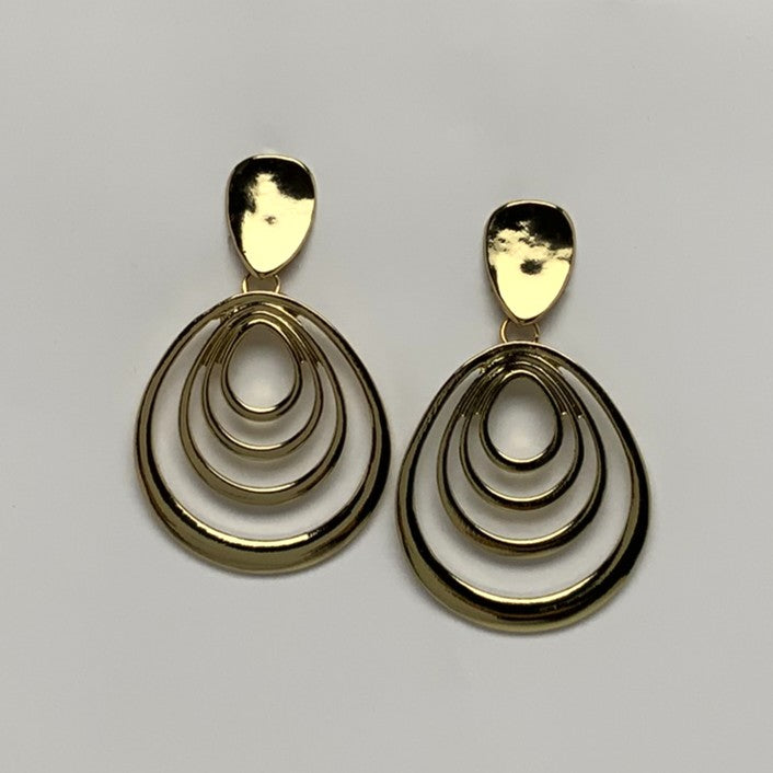 Droplet Shaped Clip On Earrings