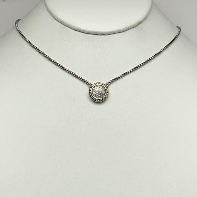 Snake Chain Circle Cubic Zirconia