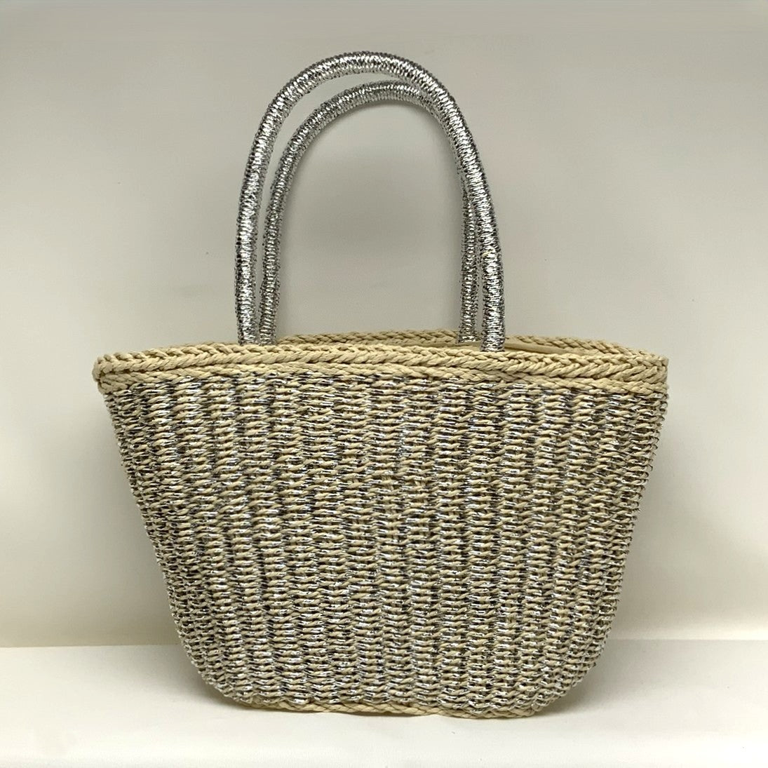 Shiny Wicker Basket Bag (AC-102)