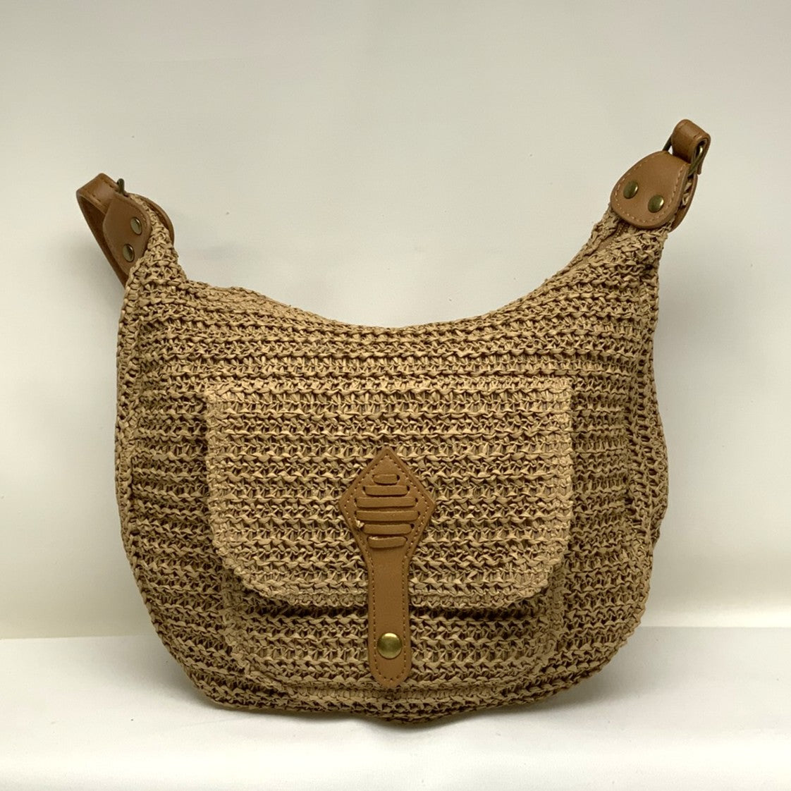 Straw Adjustable Crossbody Bag (AC-94)