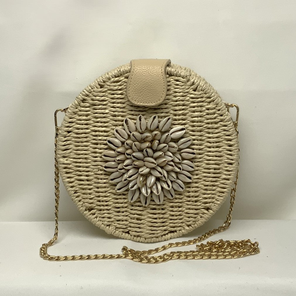 Twine Circle Conch Shell Purse (AC-25)