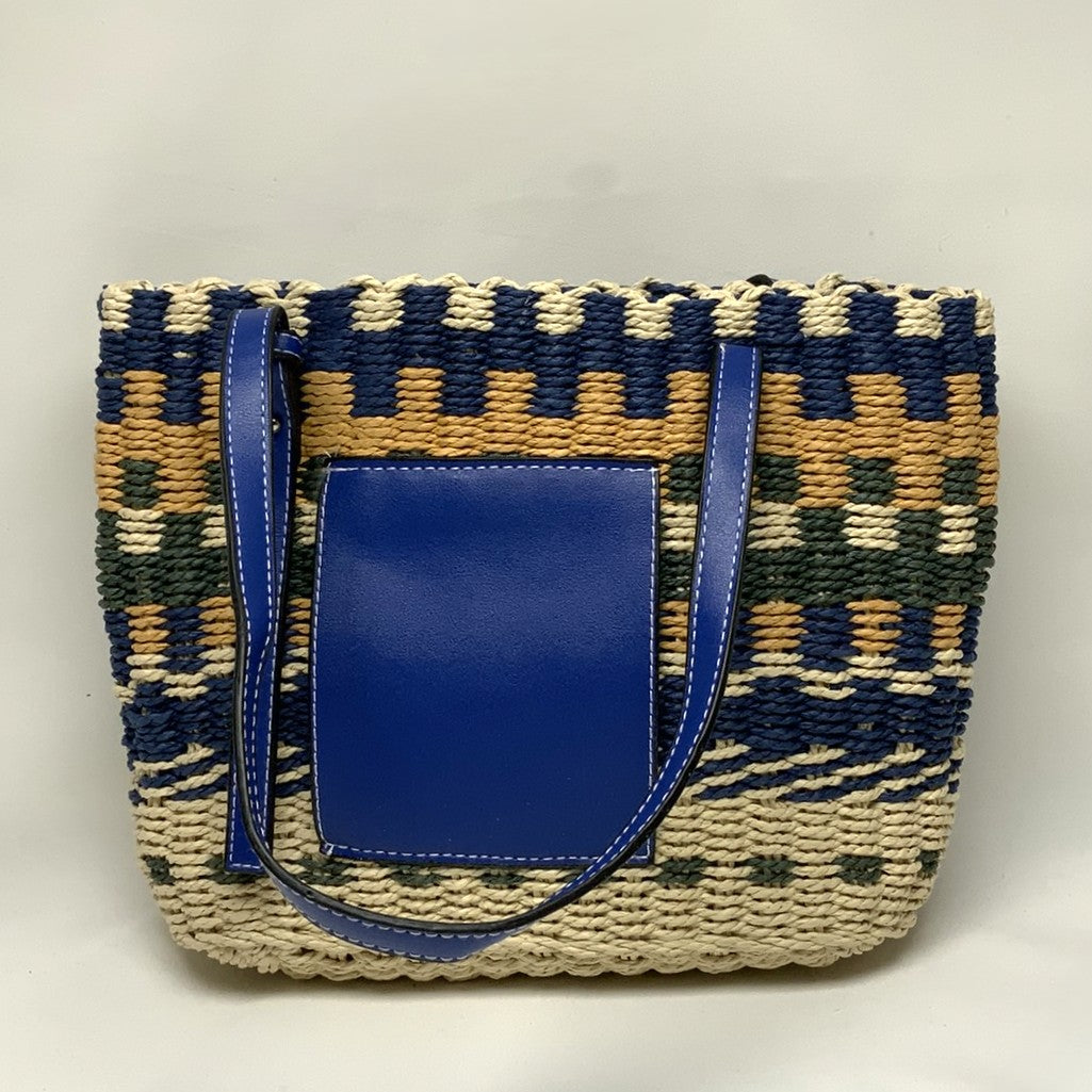 Color Twine Woven Patch Shoulder Bag (AC-10)