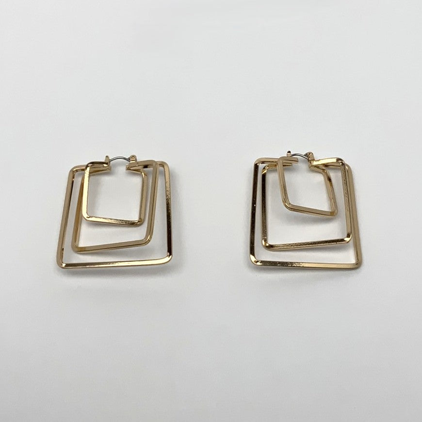 Abstract Multi Square Earrings