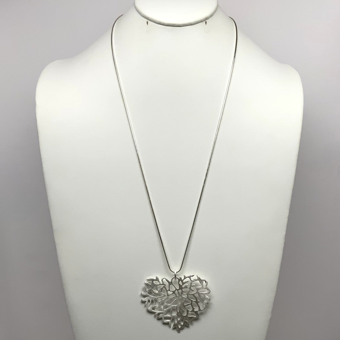 Tree Root Heart Snake Chain Necklace