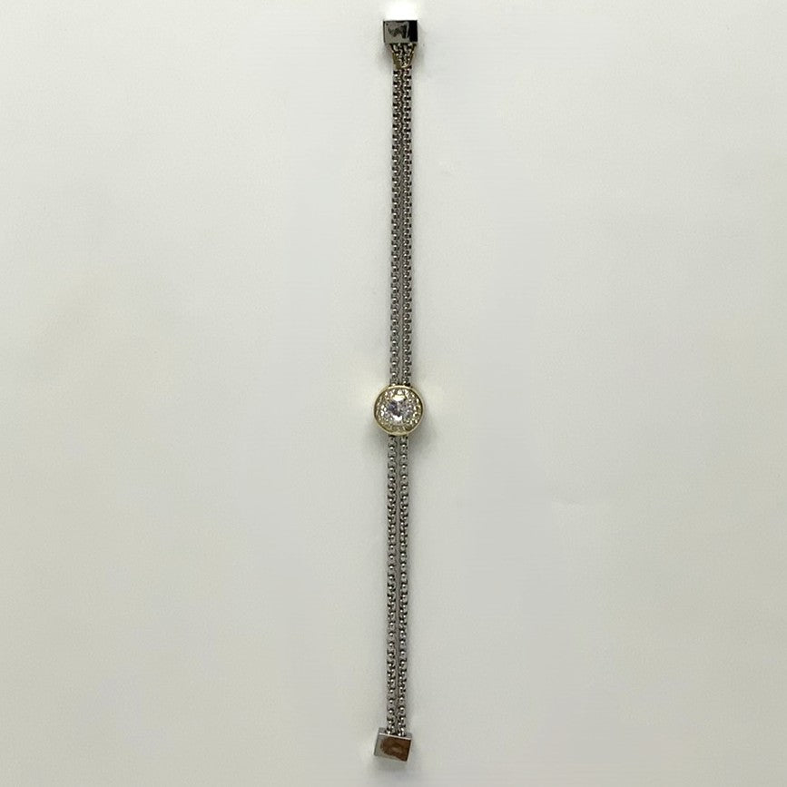 CZ Box Chain Magnetic Bracelet