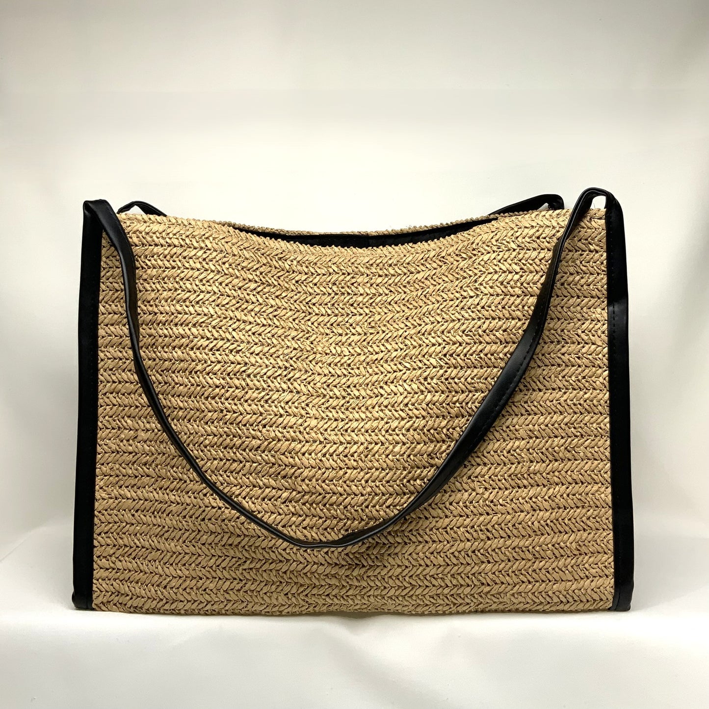 Large Crocheted Twine Canvas Handbag (AC-114)