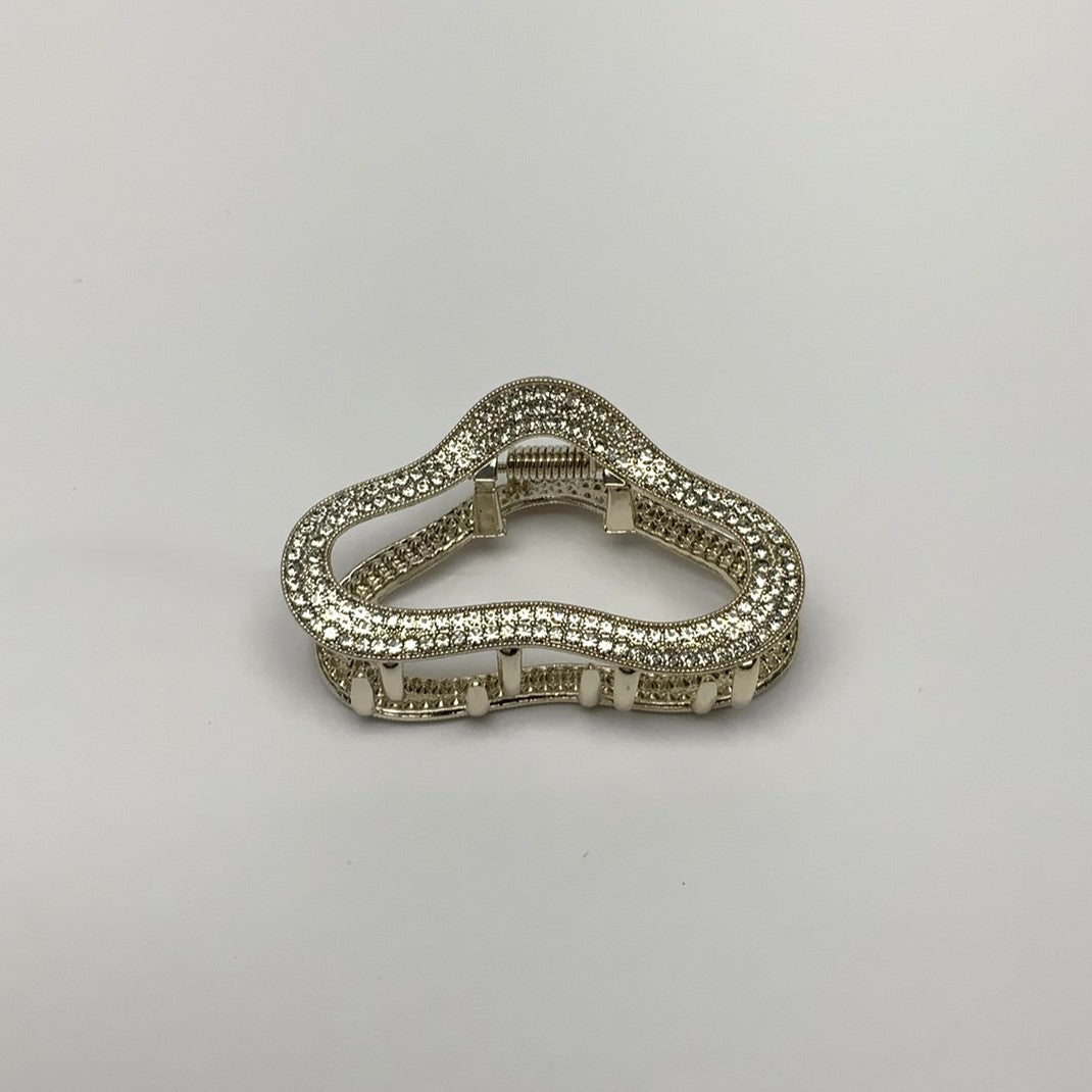 Small Wavy Crystal Hair Claw Clip