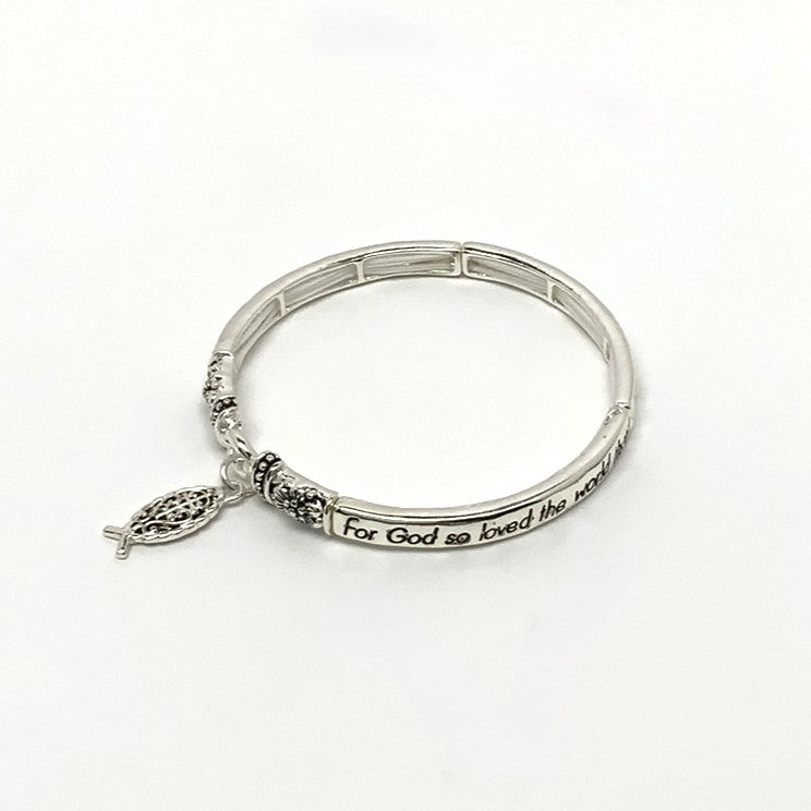 "John 3:16" Verse Engraved Bracelet
