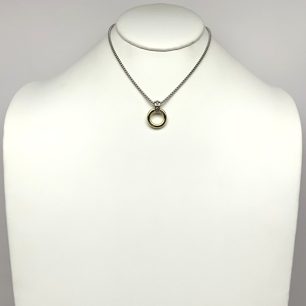 Ring Drop Pendant Designer Necklace