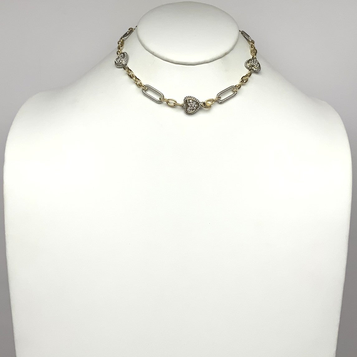 Mix Chain Heart Designer Necklace