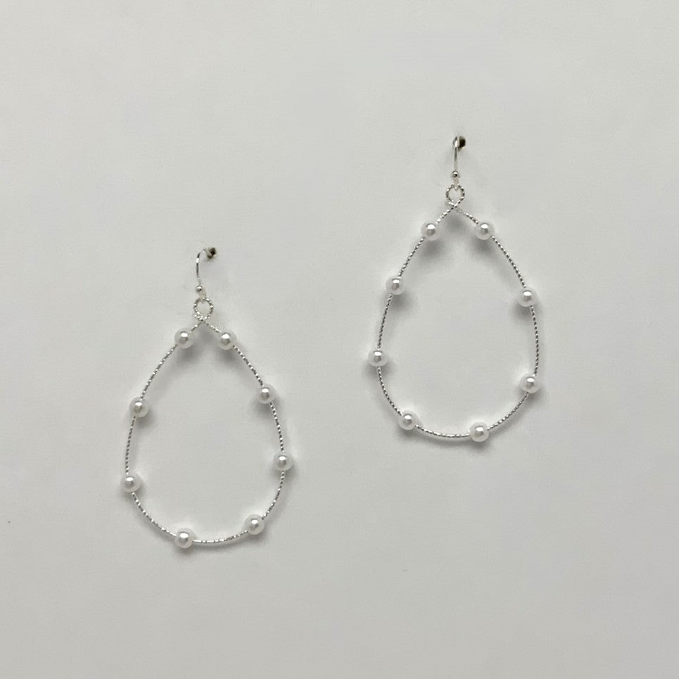 Delicate Teardrop Pearl Earrings