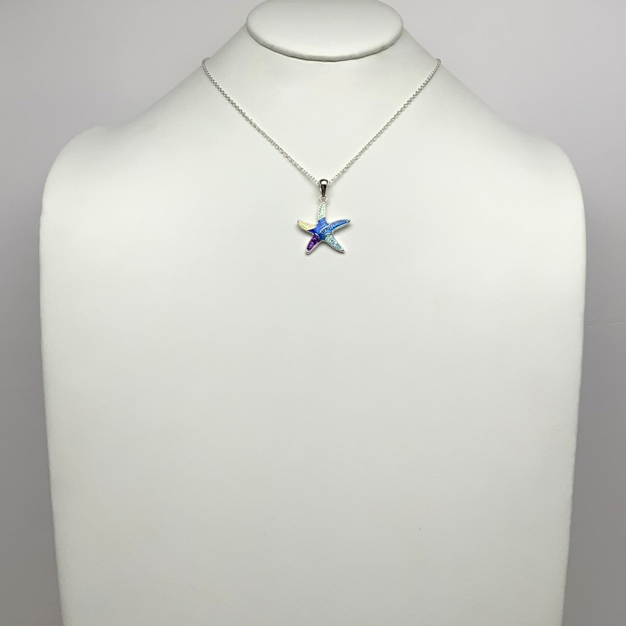 Split Enamel Starfish Necklace