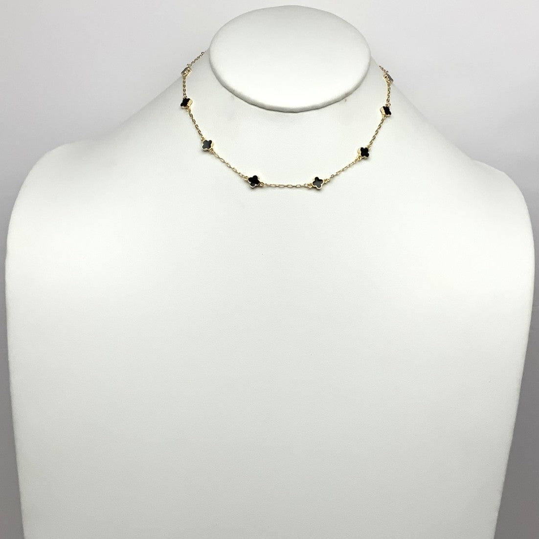 Designer Clover Pendant w/Small Charms Necklace