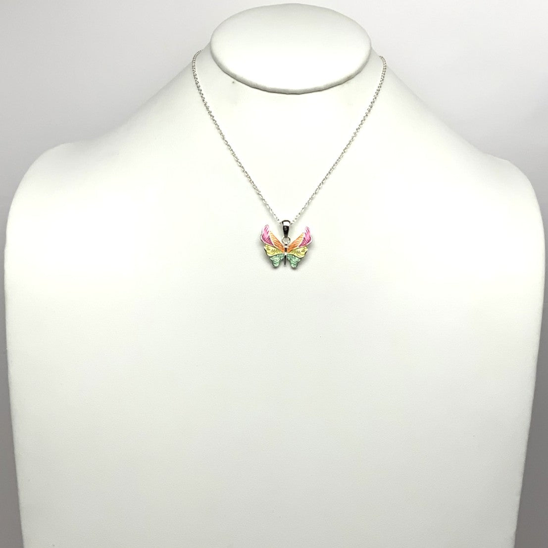 Butterfly Split Color Necklace