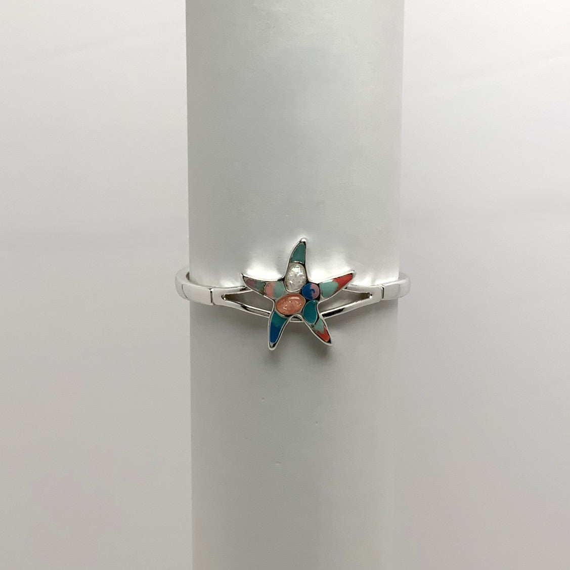 Enamel Filled Starfish Statement Bracelet