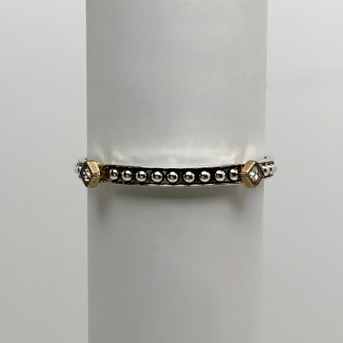 Diamond Accent w/Button edges Bracelet