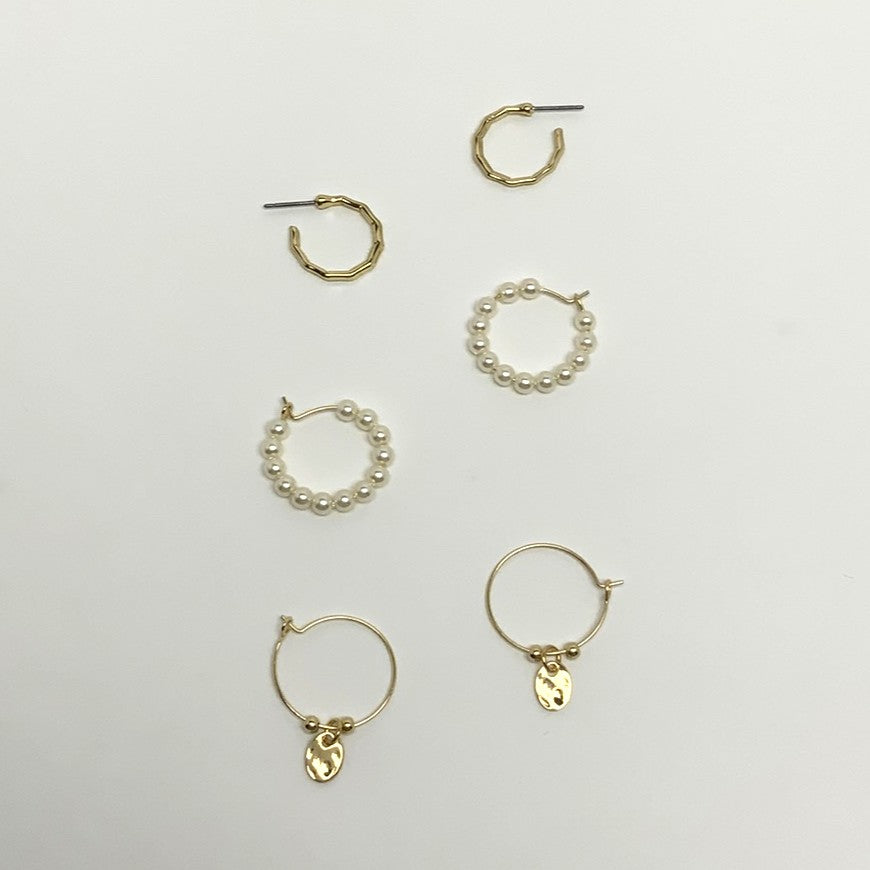 Hoop & Stud Bundle Earring Set