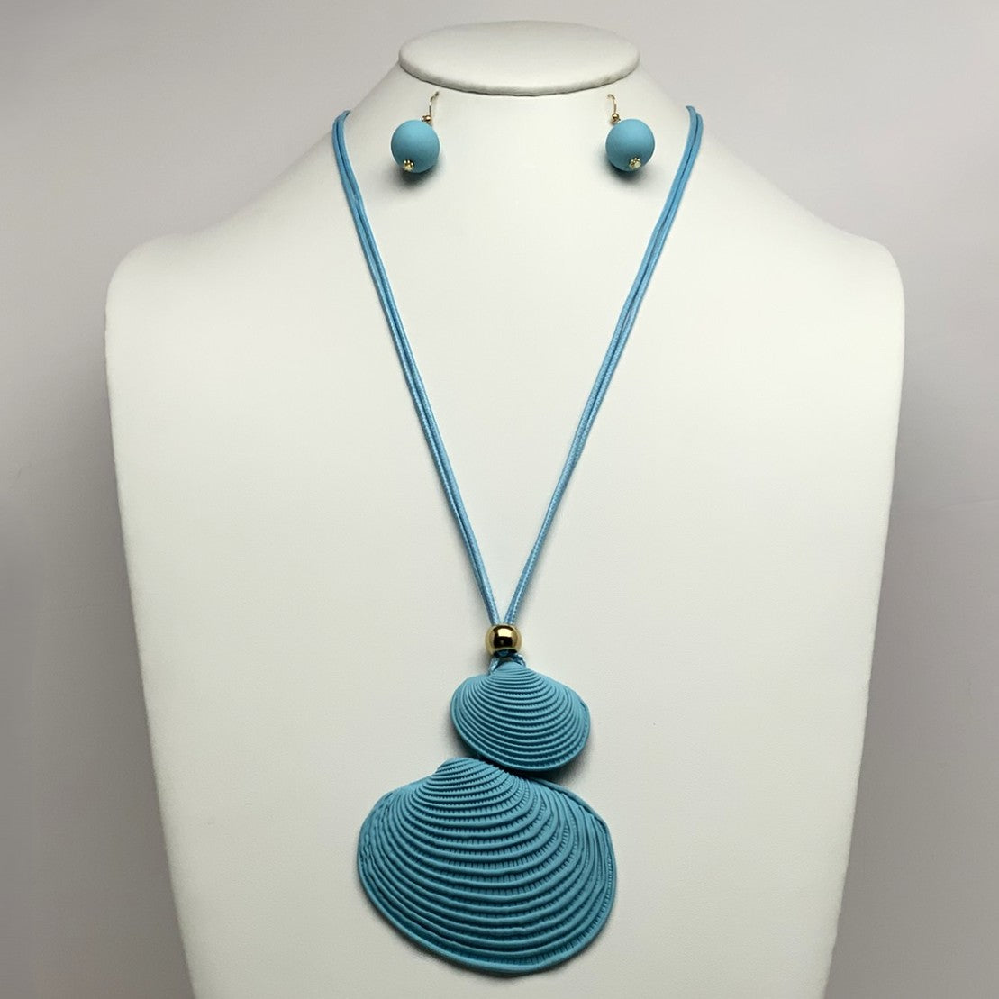 Seashell Pendant Long Necklace