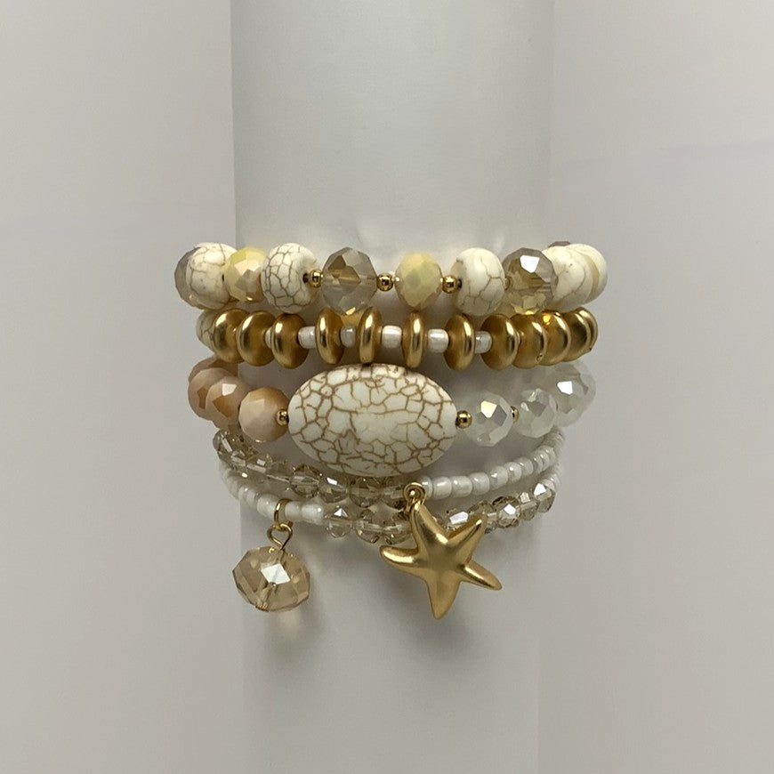 Layered Nautical Beaded Bracelet