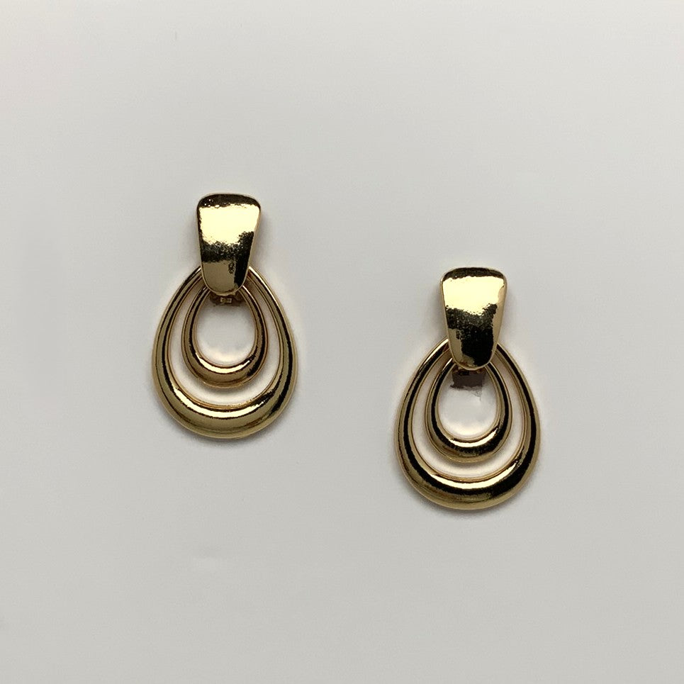 Vintage Door Knocker Style Clip Earrings