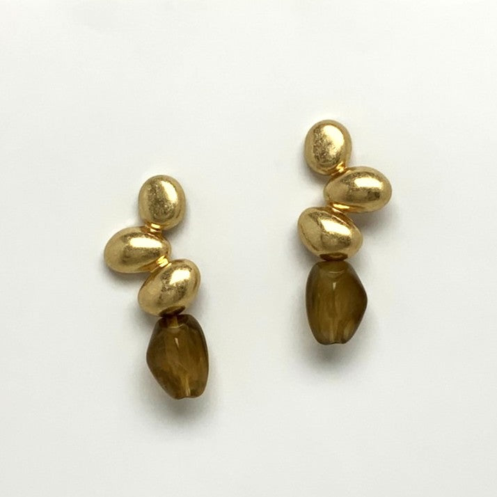 Pebble Shape Design Drop Earrings