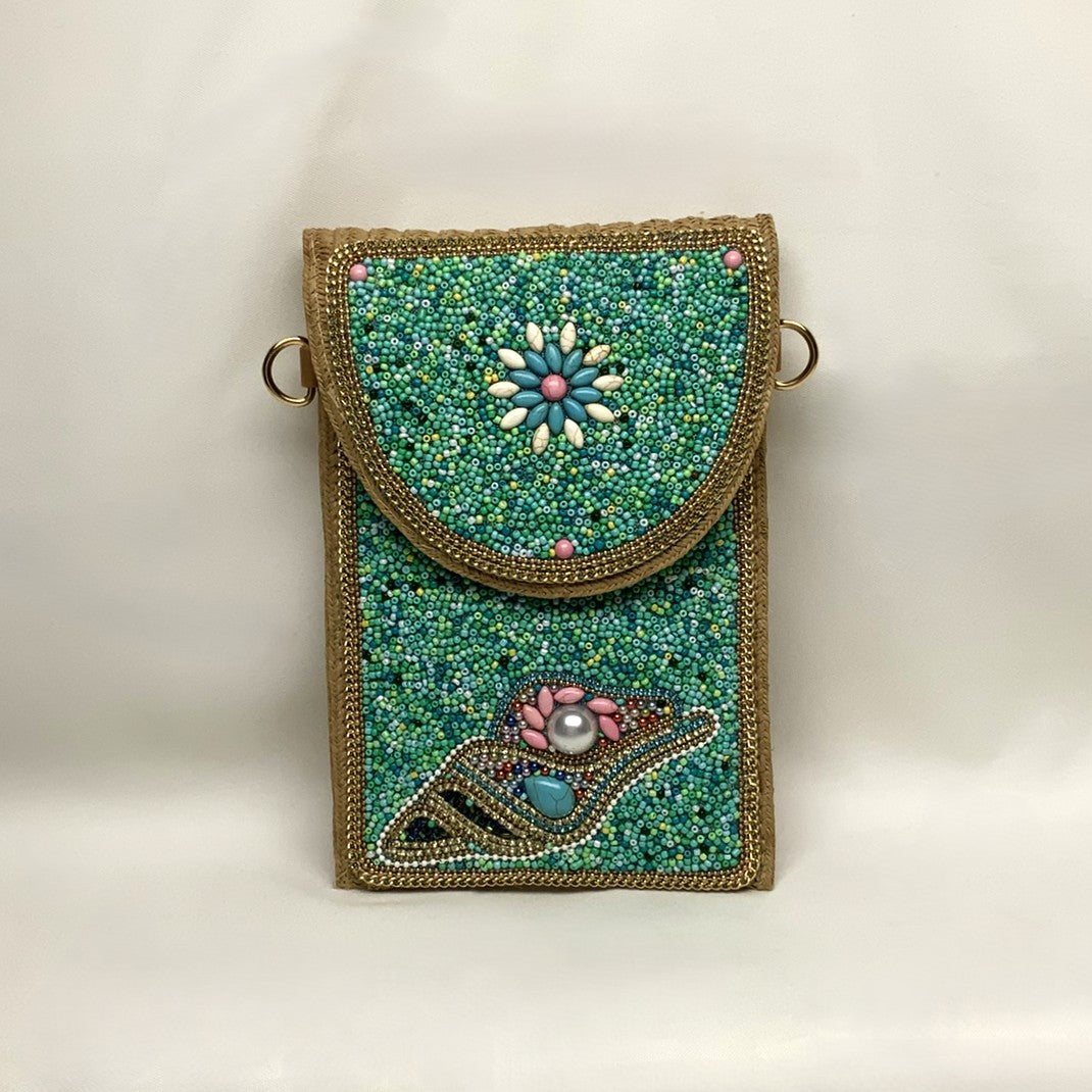 Tropical Design Fold-Over Clutch