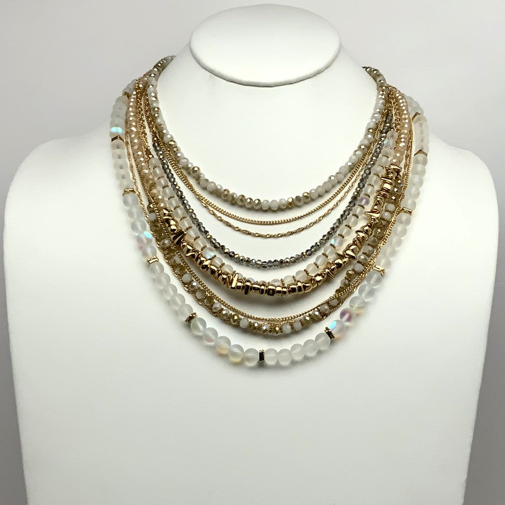 Multi Strand Crystals and Glass Beads