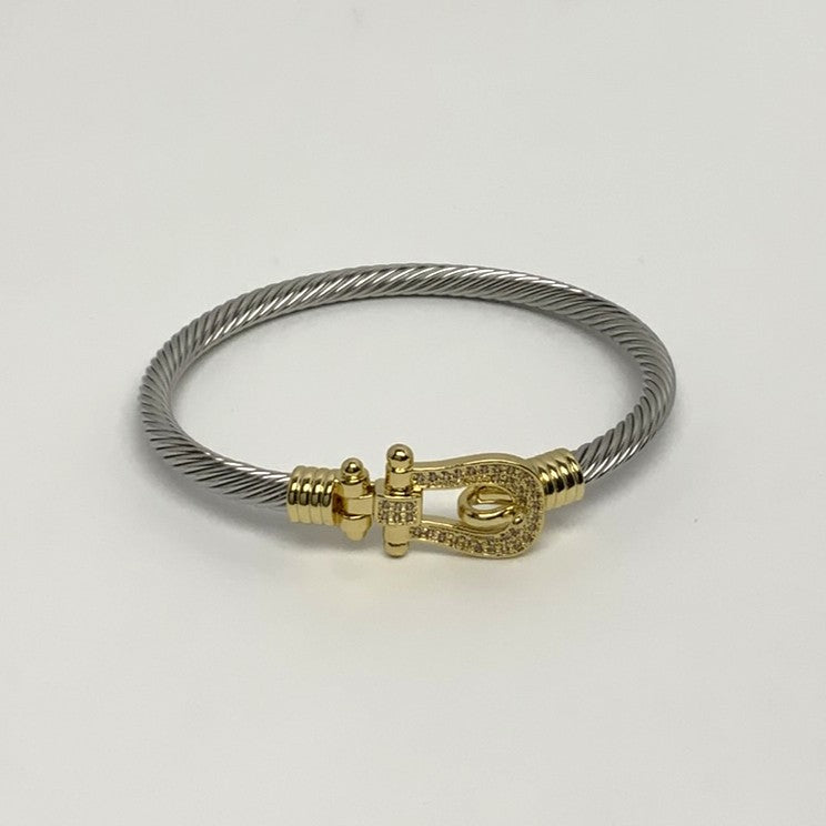 Belt Buckle Hook Shape Bracelet