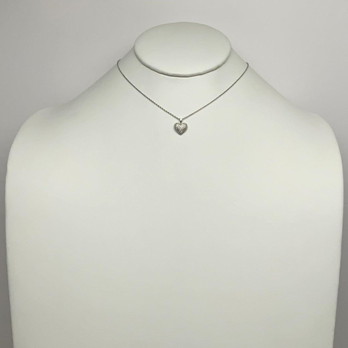 Small bling Heart Pendant Necklace